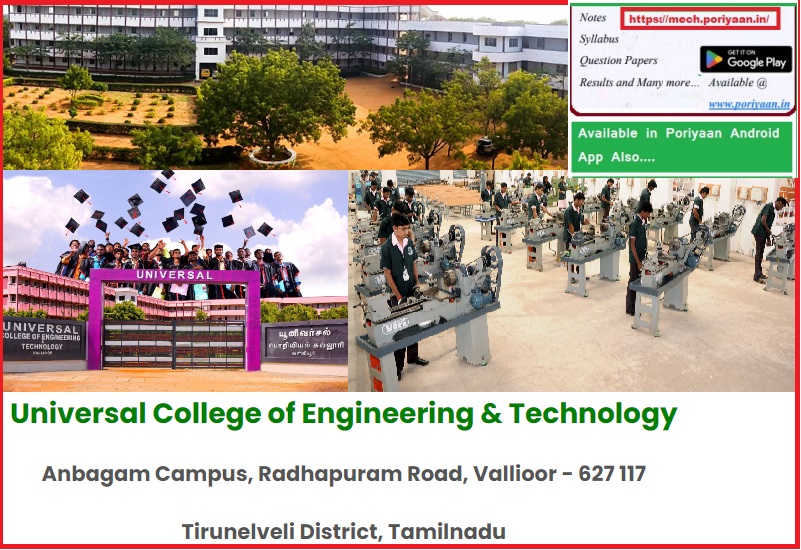 Universal College of Engineering and Technology, Tirunelveli | Engineering College